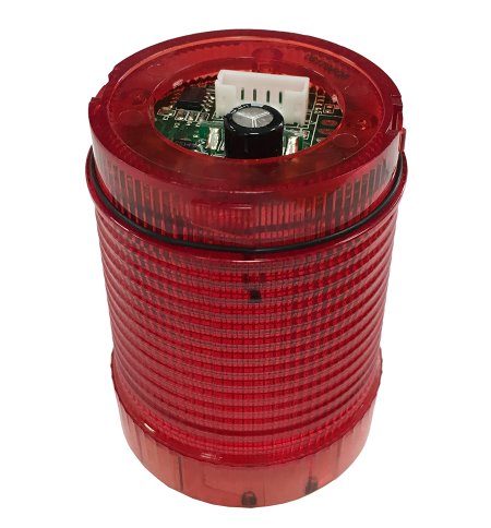 50mm Red light module, adjustable flashing/continuous, 12~24V, IP65 kopen