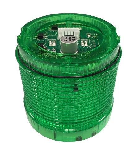 70mm Groen licht module, instelbaar knipperend/continue, 12~24V, IP65 kopen