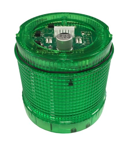 70mm Groen licht module, instelbaar knipperend/continue, 12~24V, IP65 kopen