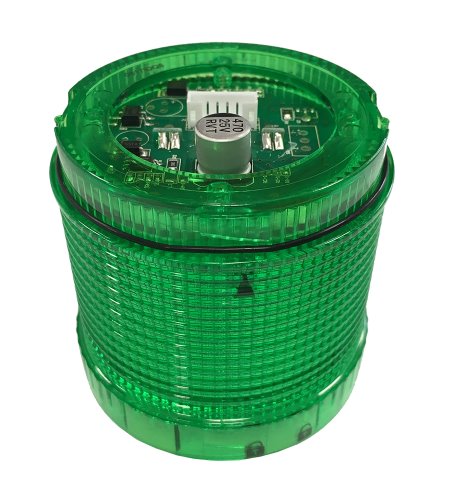 70mm Green light module, adjustable flashing/continuous, 12~24V, IP65 kopen