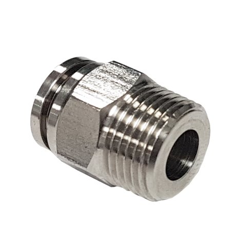 RVS316 Straight Plug-In Fitting/Bolt-In (RIKI) 10 x 1/4 kopen