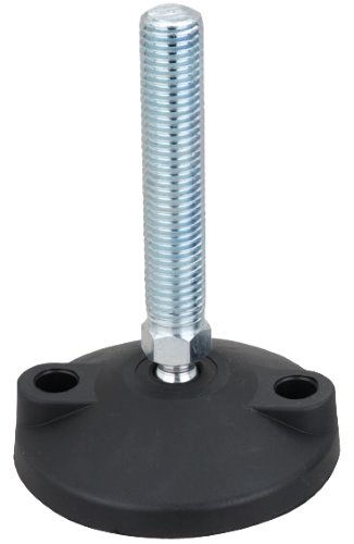 Adjustable foot M20, D =100mm, L = 200mm, Galvanized steel, with mounting holes kopen