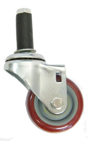 Swivel wheel 76 mm, insert mounting for 28 mm Pipejoint tubes  kopen