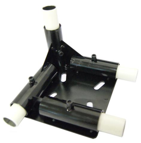 Swivel wheel mounting plate, left, black, for pipejoint composition kopen