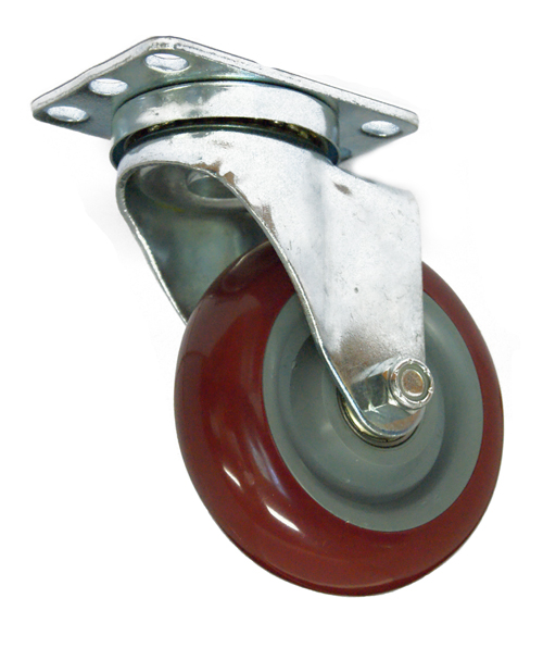 Swivel Wheel 102 mm, Plate Mounting kopen